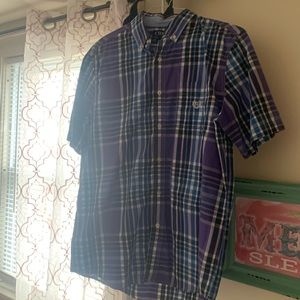 Three men’s button down size large.